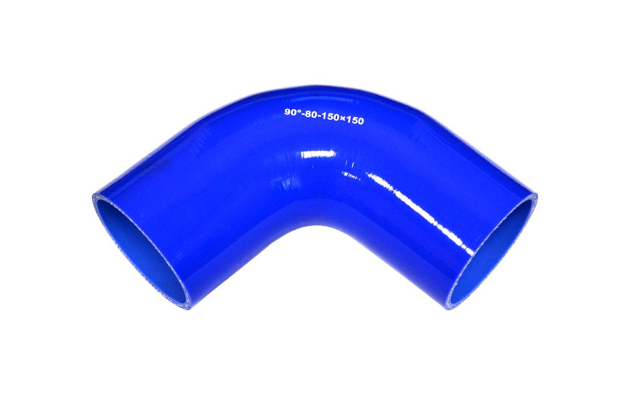 картинка Патрубок силиконовый угловой Ф 80 мм L 150х150 мм, 90 град от магазина Одежда+