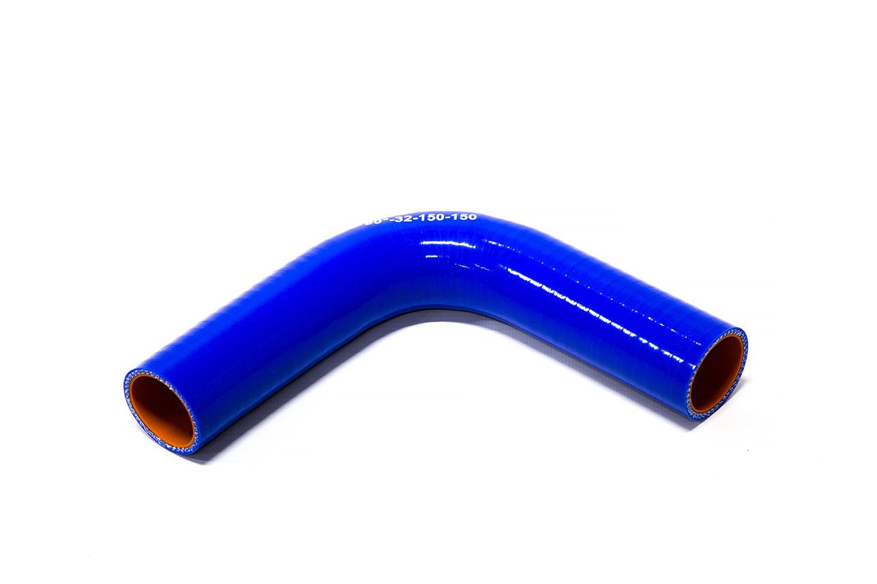картинка Патрубок силиконовый угловой Ф 32 мм L 150х150 мм, 90 град от магазина Одежда+