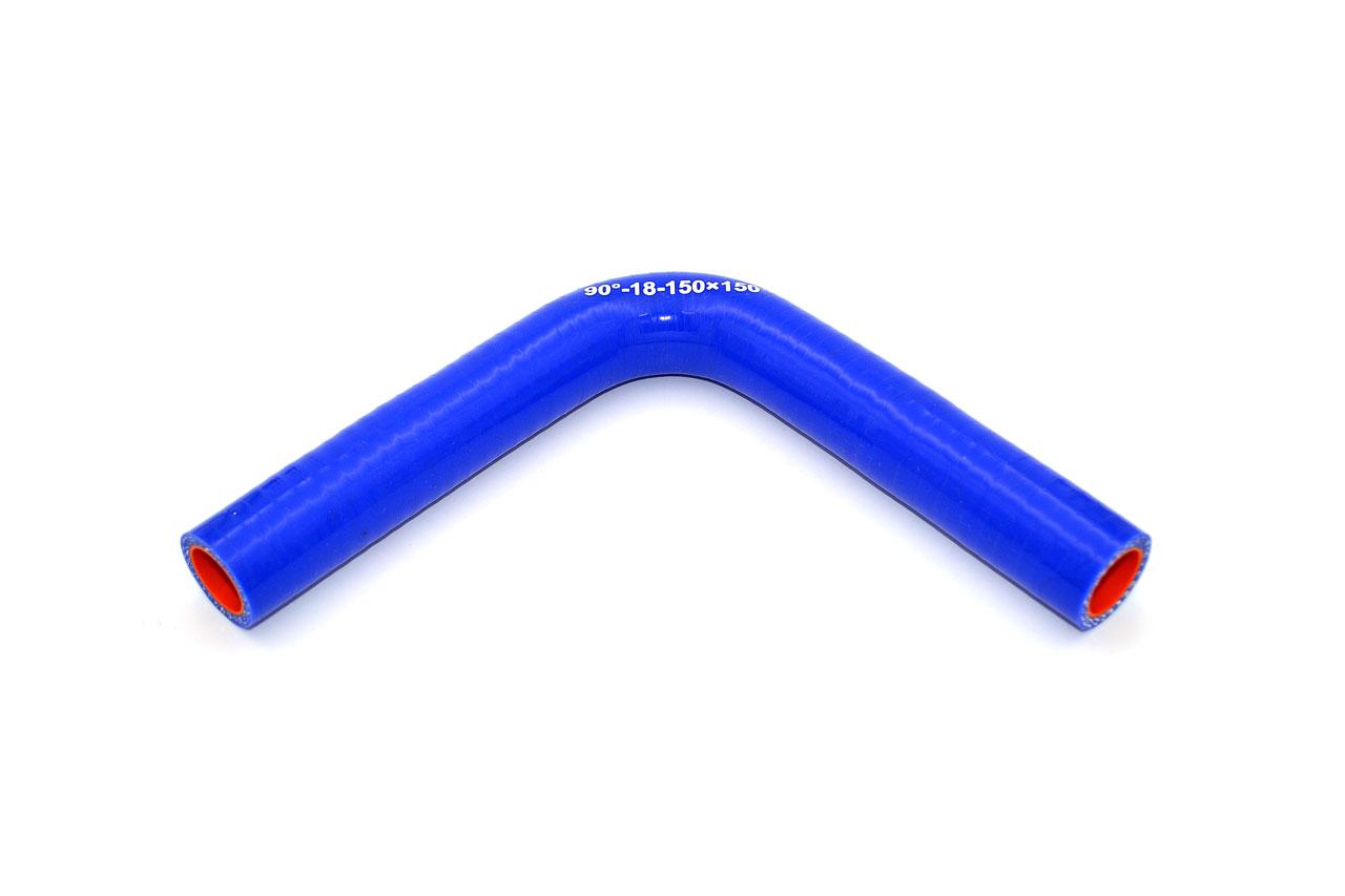 картинка Патрубок силиконовый угловой Ф 18 мм L 150х150 мм, 90 град от магазина Одежда+