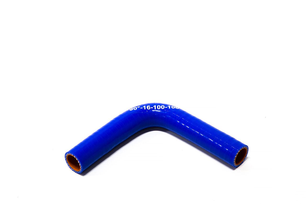 картинка Патрубок силиконовый угловой Ф 16 мм L 100х100 мм, 90 град от магазина Одежда+