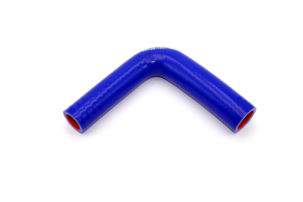 картинка Патрубок силиконовый угловой с переходом Ф 25х30 мм L 150х150 мм, 90 град от магазина Одежда+