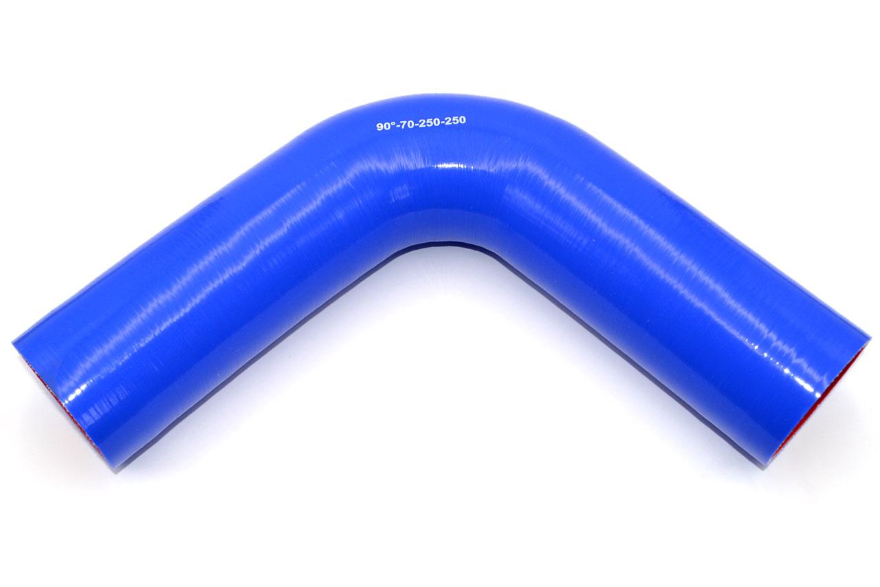 картинка Патрубок силиконовый угловой Ф 70 мм L 250х250 мм, 90 град от магазина Одежда+