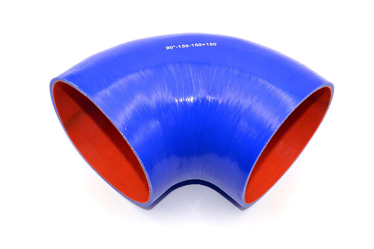картинка Патрубок силиконовый угловой Ф 150 мм L 150х150 мм, 90 град от магазина Одежда+