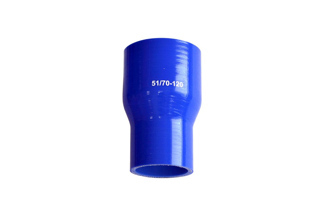 картинка Патрубок силиконовый прямой с переходом Ф 51х70 мм L 120 мм от магазина Одежда+