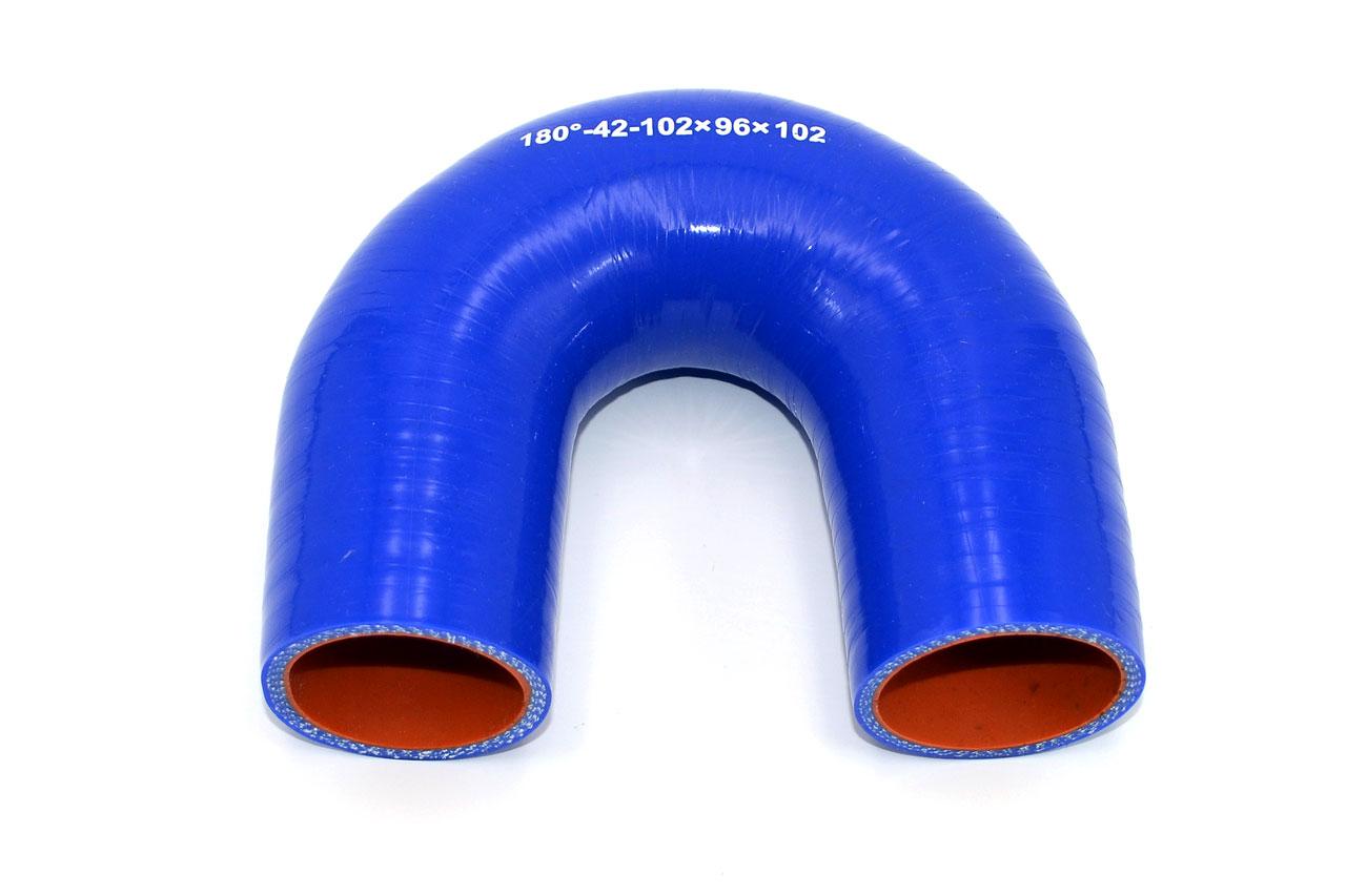 картинка Патрубок силиконовый U-образный Ф 42 мм L 102х96х102 мм, 180 град от магазина Одежда+