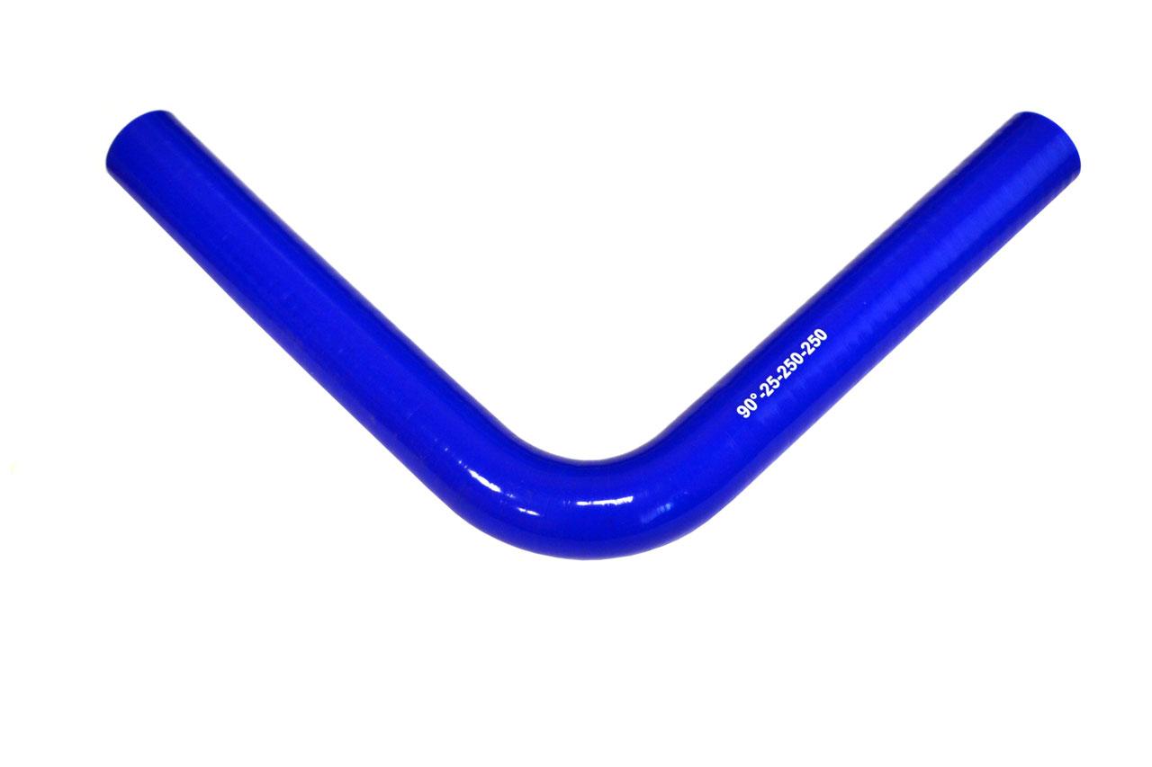 картинка Патрубок силиконовый угловой Ф 25 мм L 250х250 мм, 90 град от магазина Одежда+