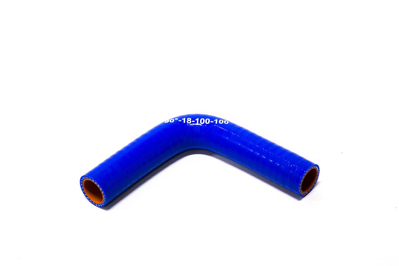 картинка Патрубок силиконовый угловой Ф 18 мм L 100х100 мм, 90 град от магазина Одежда+
