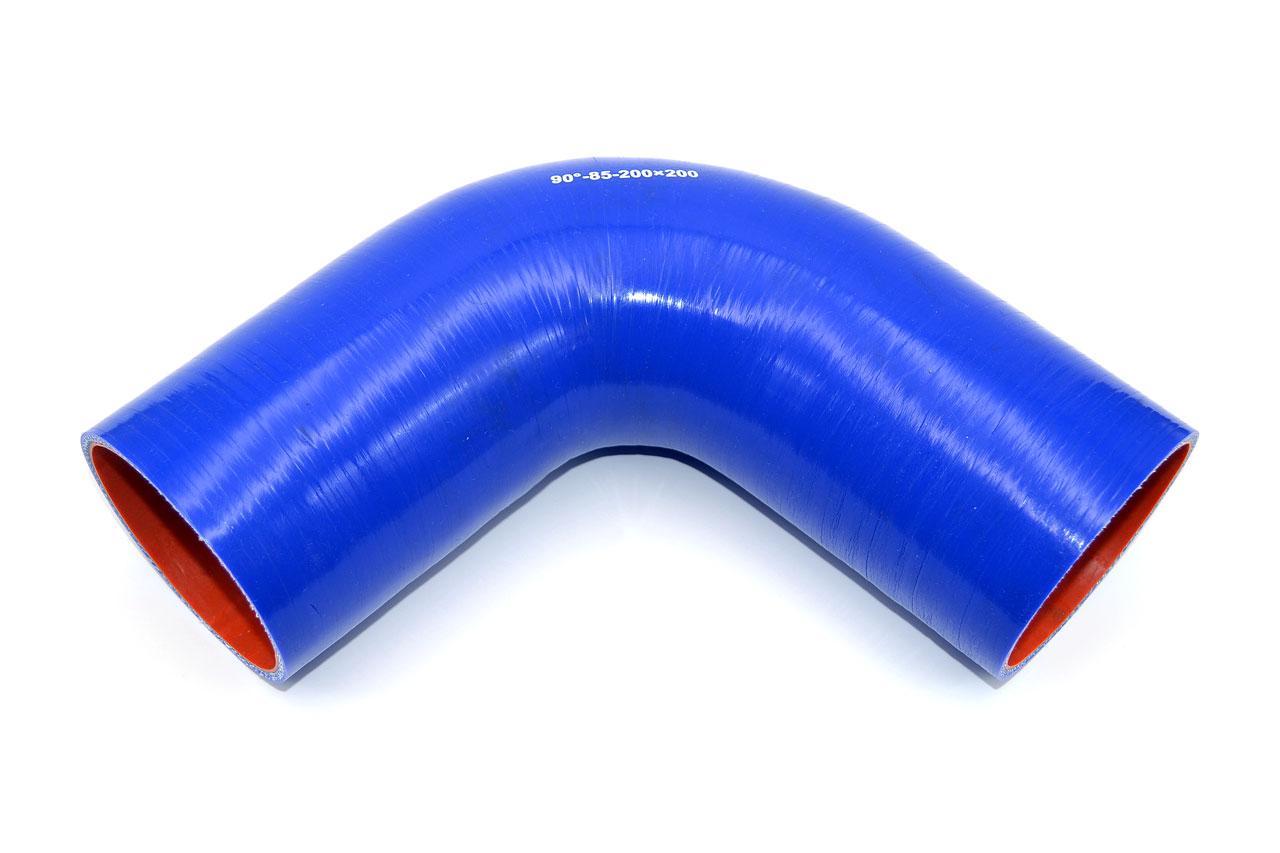 картинка Патрубок силиконовый угловой Ф 85 мм L 200х200 мм, 90 град от магазина Одежда+
