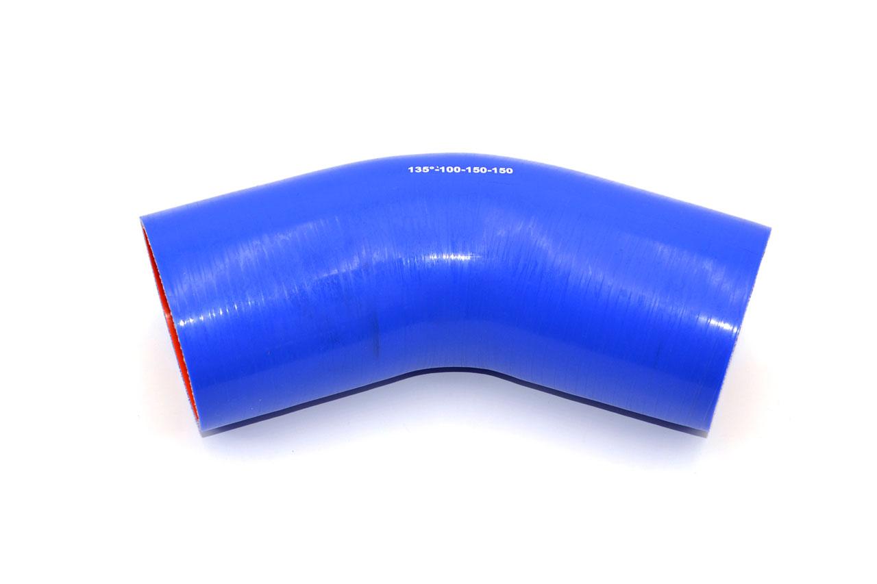 картинка Патрубок силиконовый угловой Ф 100 мм L 150х150 мм, 135 град от магазина Одежда+