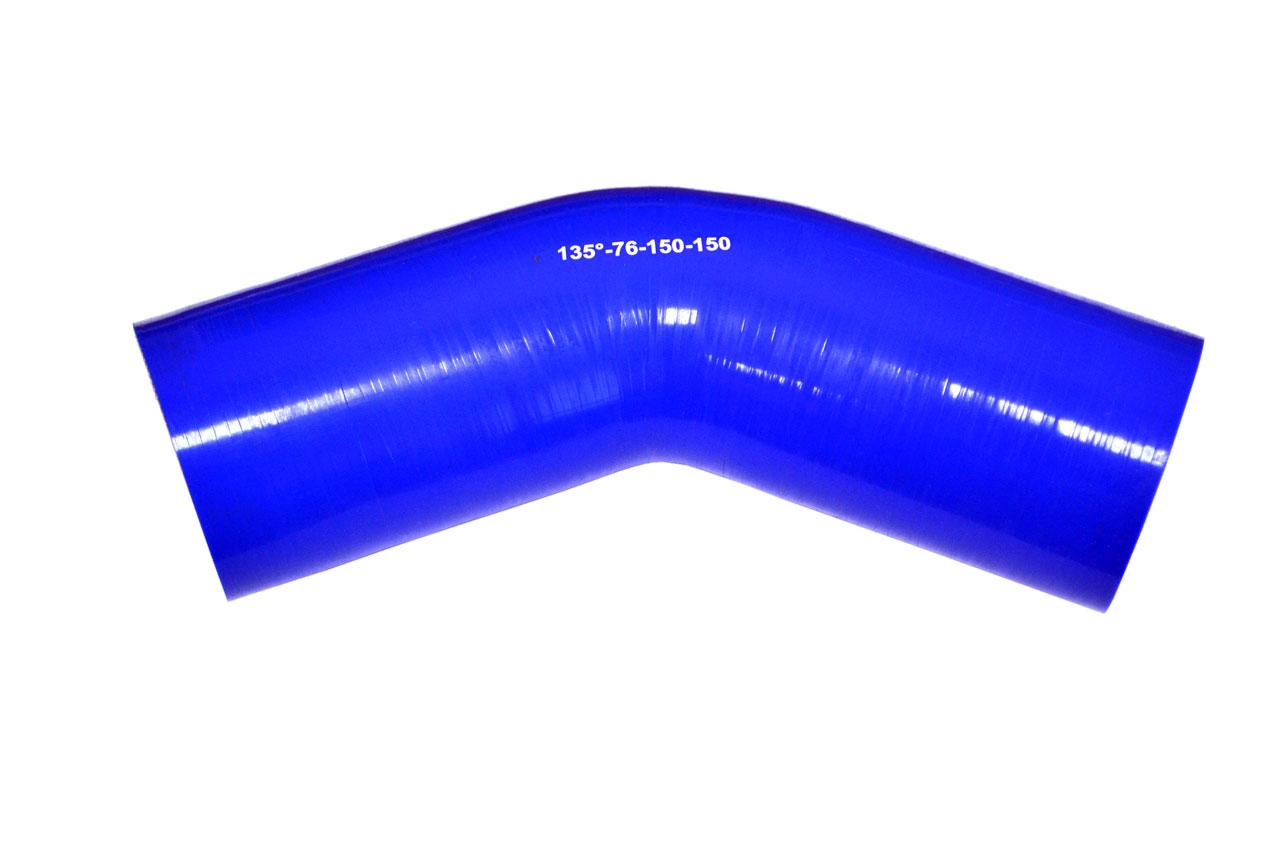 картинка Патрубок силиконовый угловой Ф 76 мм L 150х150 мм, 135 град от магазина Одежда+