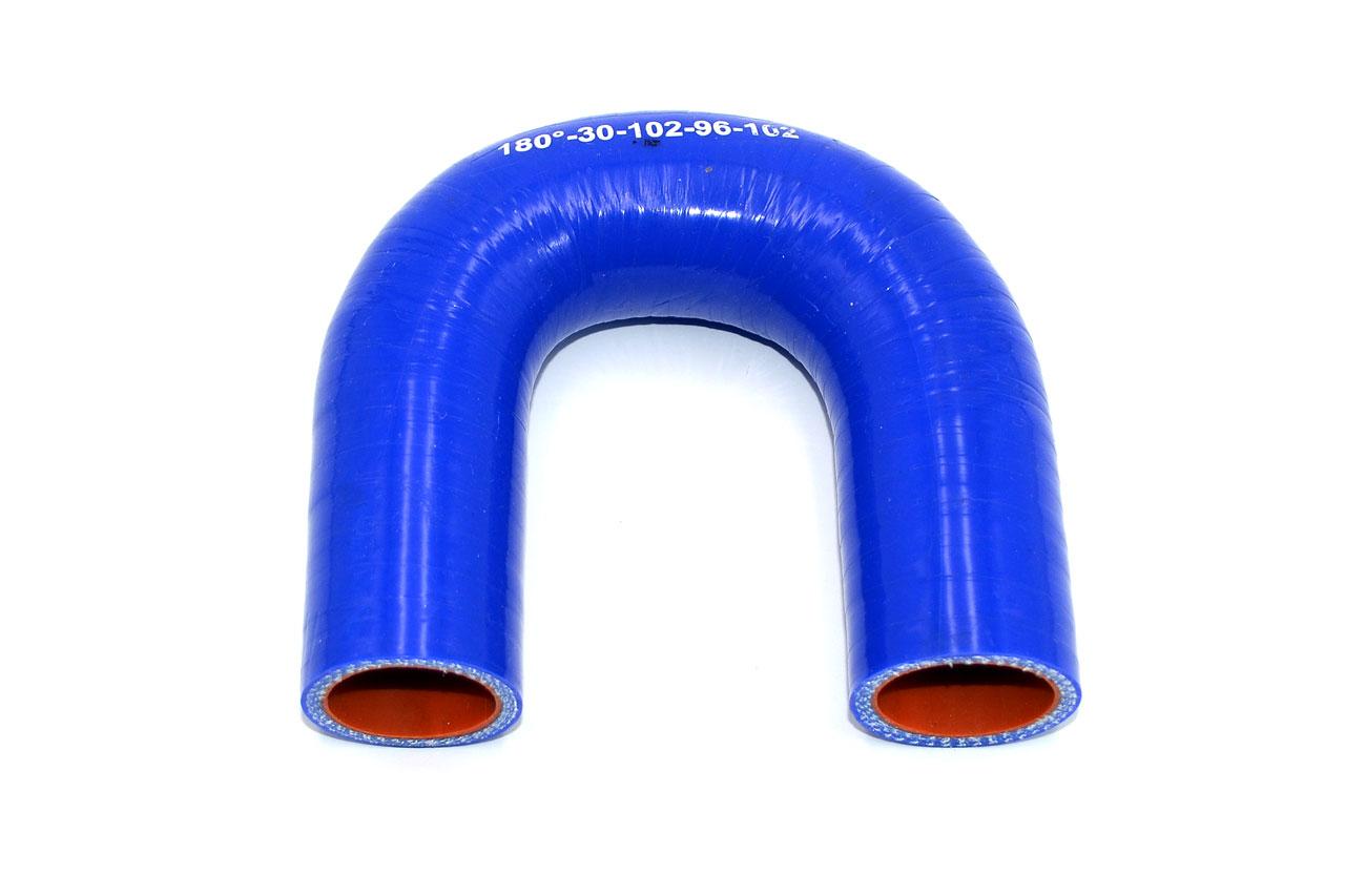 картинка Патрубок силиконовый U-образный Ф 30 мм L 102х96х102 мм, 180 град от магазина Одежда+