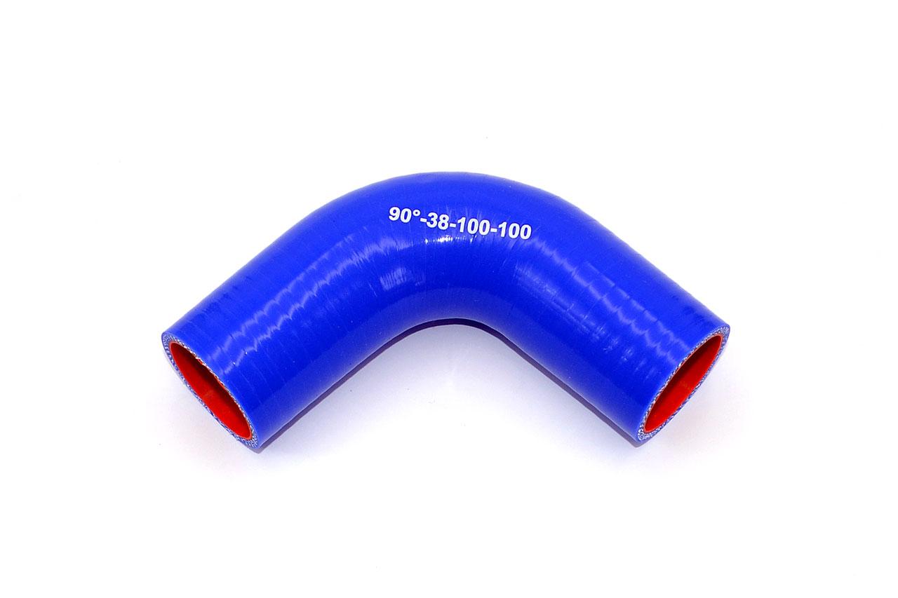 картинка Патрубок силиконовый угловой Ф 38 мм L 100х100 мм, 90 град от магазина Одежда+
