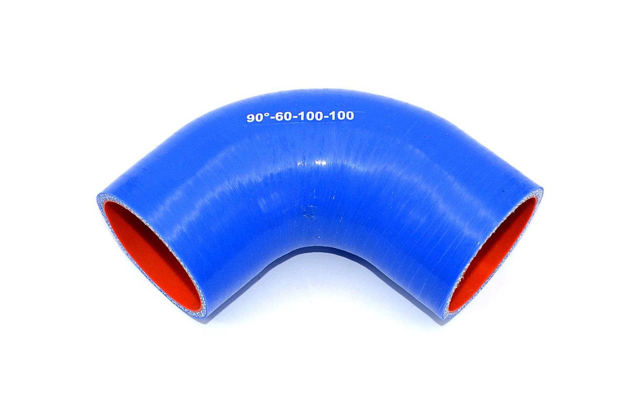 картинка Патрубок силиконовый угловой Ф 60 мм L 100х100 мм, 90 град от магазина Одежда+