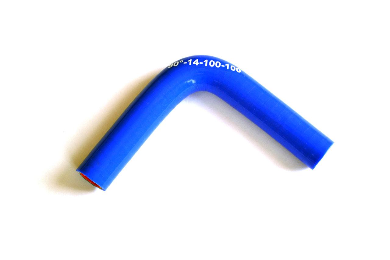картинка Патрубок силиконовый угловой Ф 14 мм L 100х100 мм, 90 град от магазина Одежда+