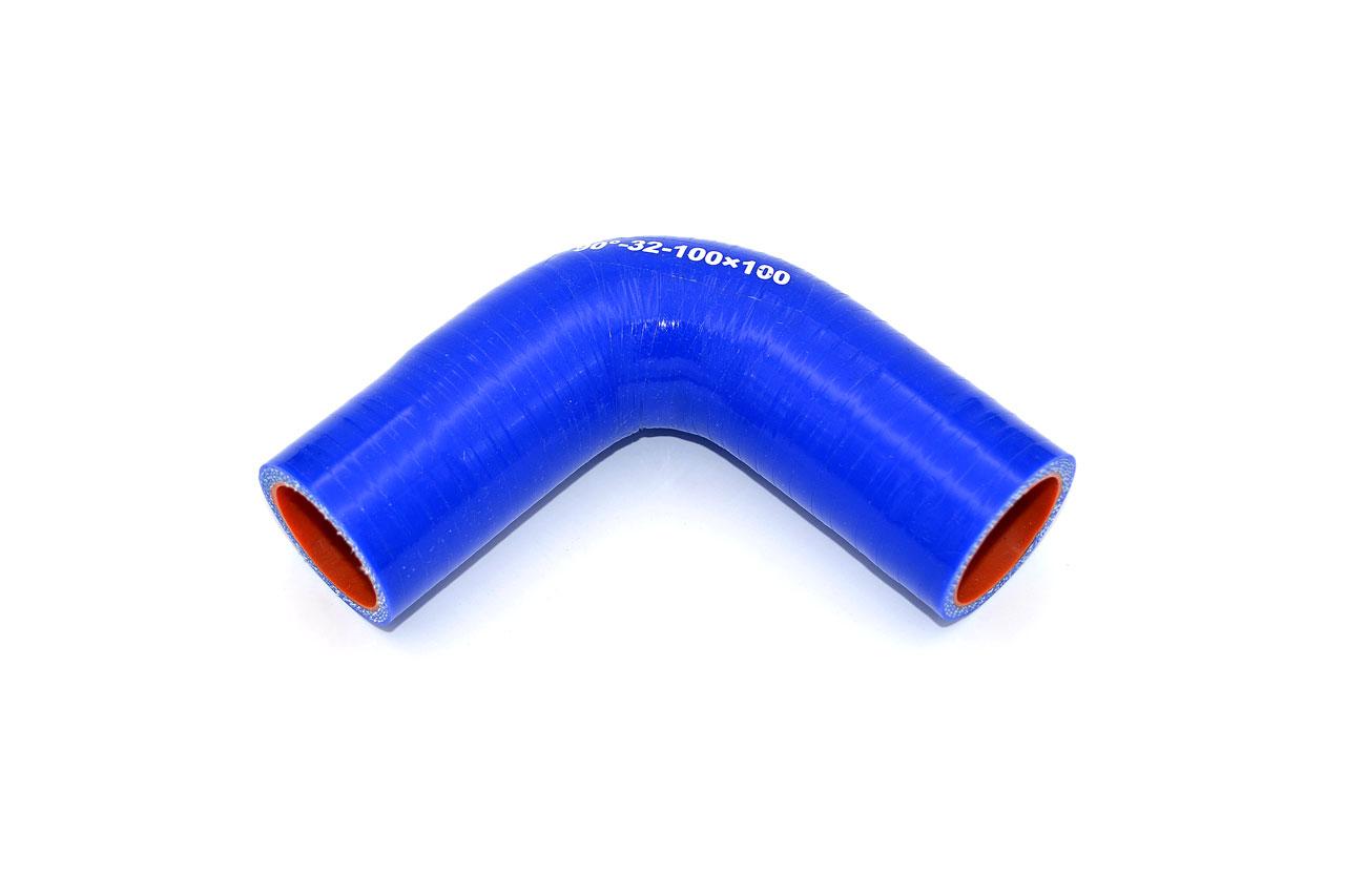 картинка Патрубок силиконовый угловой Ф 32 мм L 100х100 мм, 90 град от магазина Одежда+