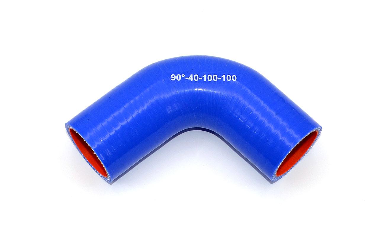 картинка Патрубок силиконовый угловой Ф 40 мм L 100х100 мм, 90 град от магазина Одежда+