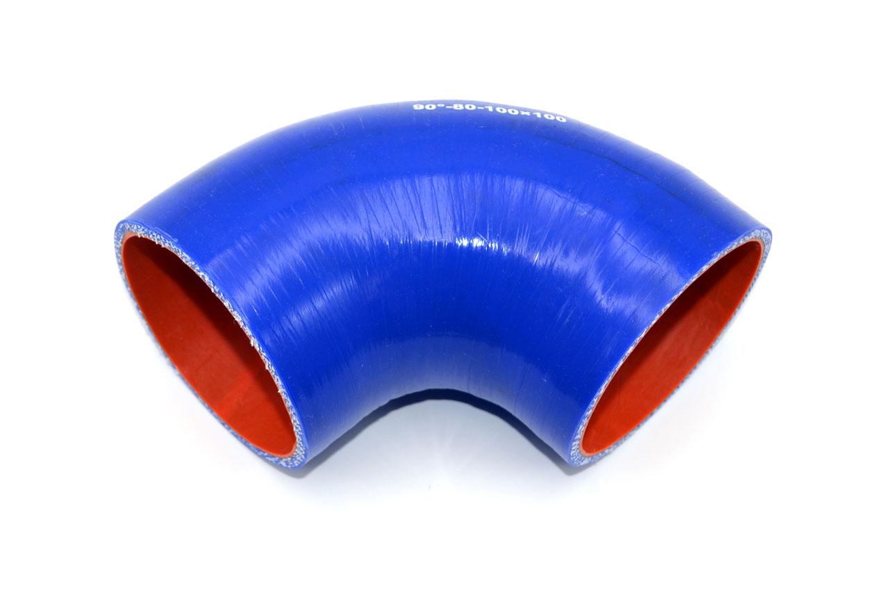 картинка Патрубок силиконовый угловой Ф 80 мм L 100х100 мм, 90 град от магазина Одежда+