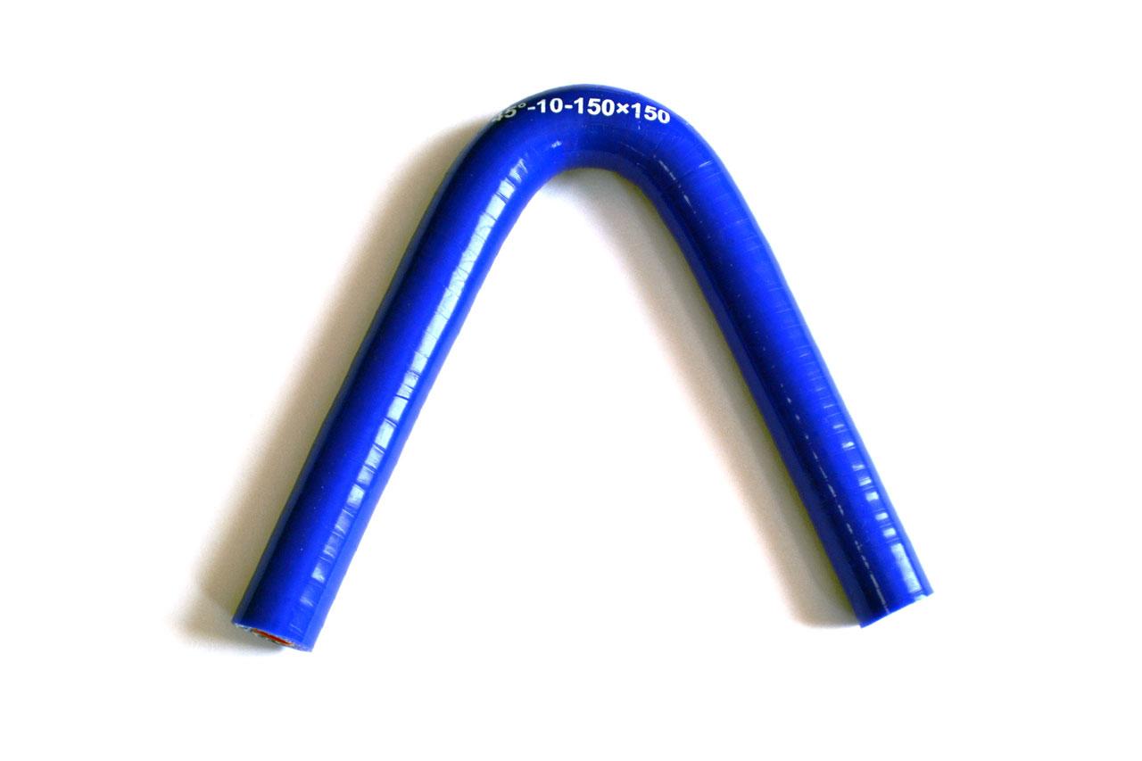 картинка Патрубок силиконовый угловой Ф 10 мм L 150х150 мм, 45 град от магазина Одежда+