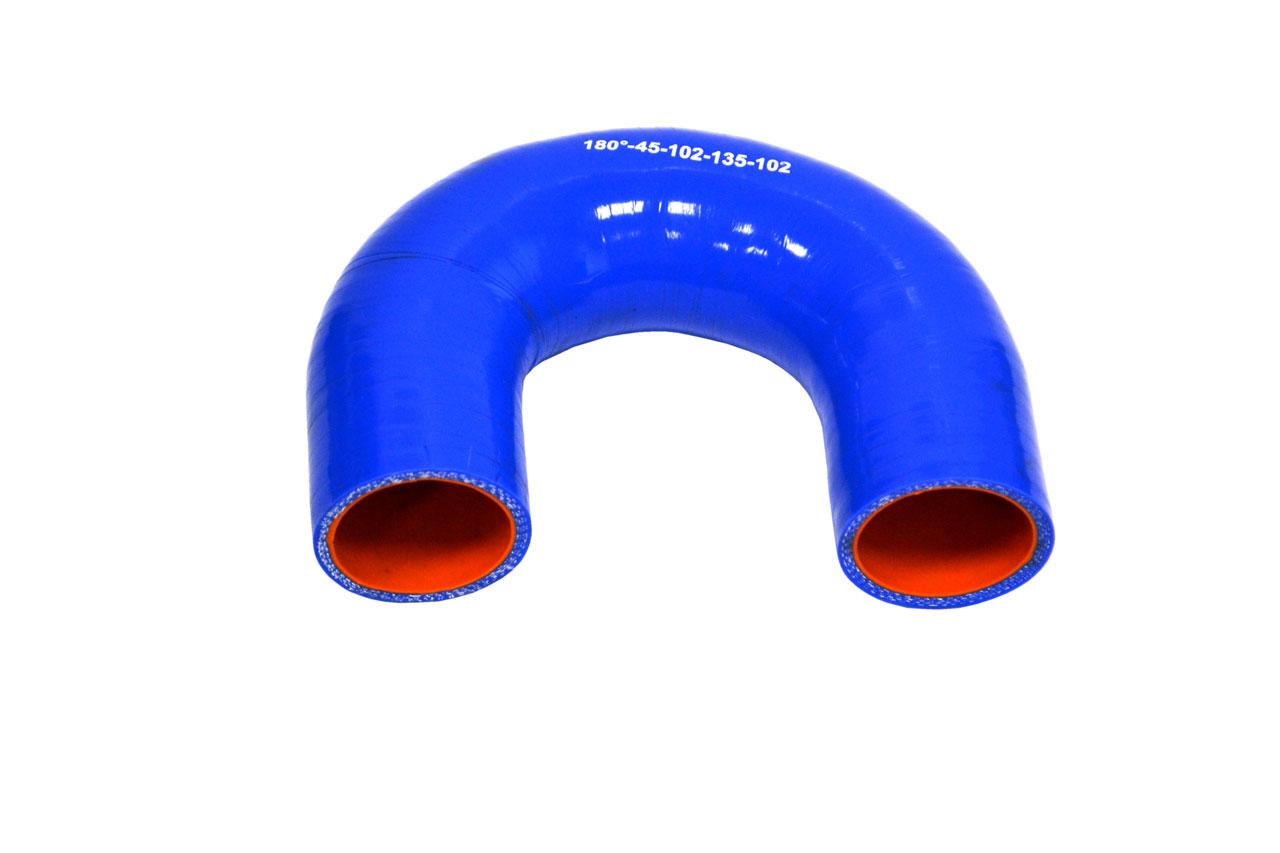 картинка Патрубок силиконовый U-образный Ф 45 мм L 102х135х102 мм, 180 град от магазина Одежда+