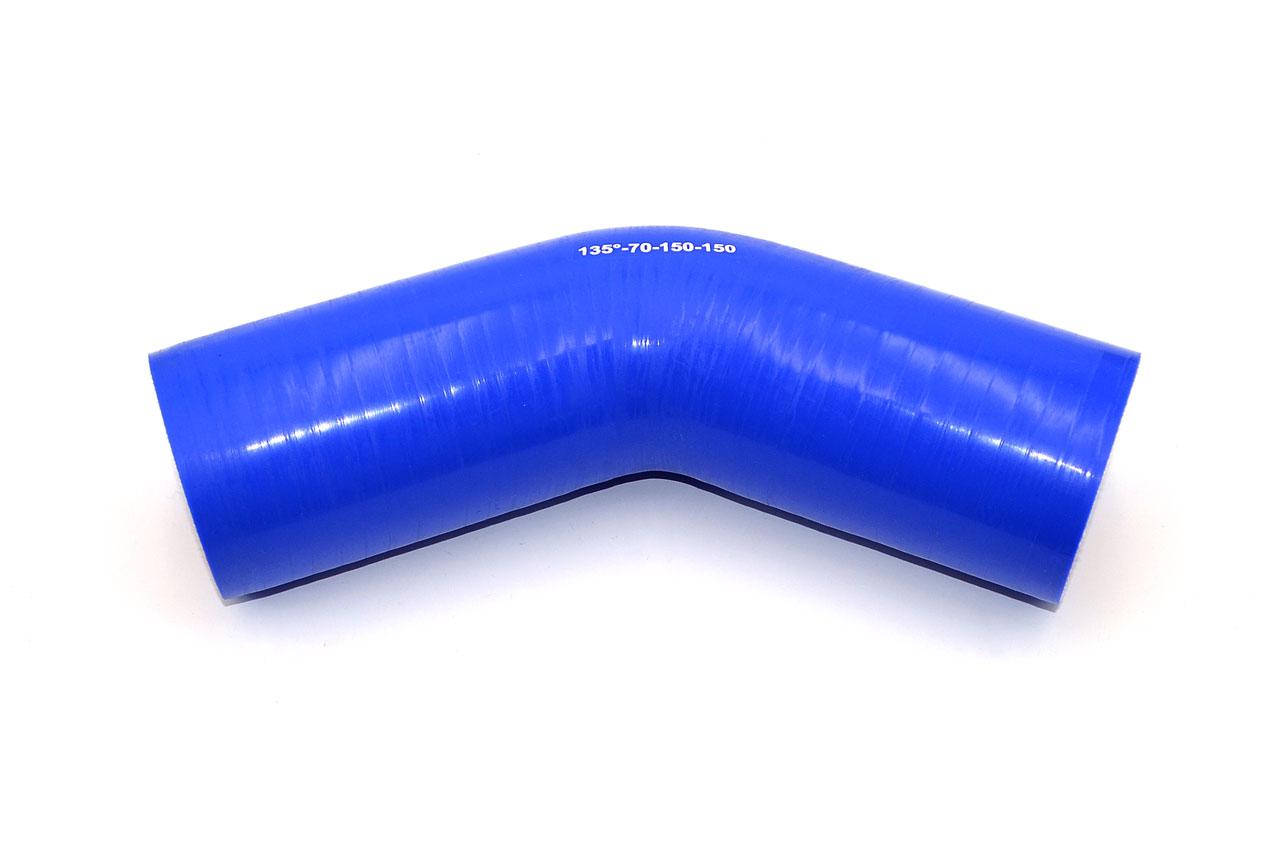 картинка Патрубок силиконовый угловой Ф 70 мм L 150х150 мм, 135 град от магазина Одежда+