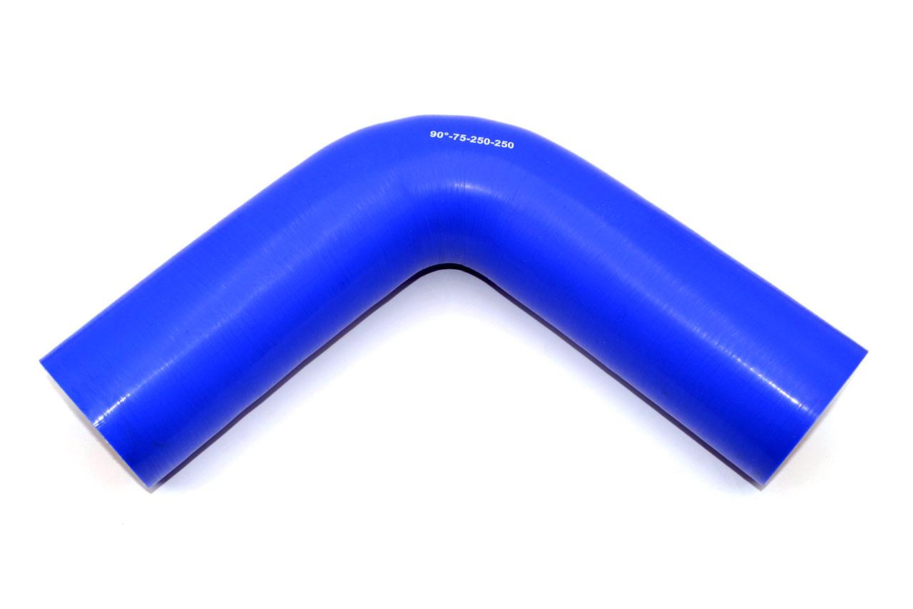 картинка Патрубок силиконовый угловой Ф 75 мм L 250х250 мм, 90 град от магазина Одежда+