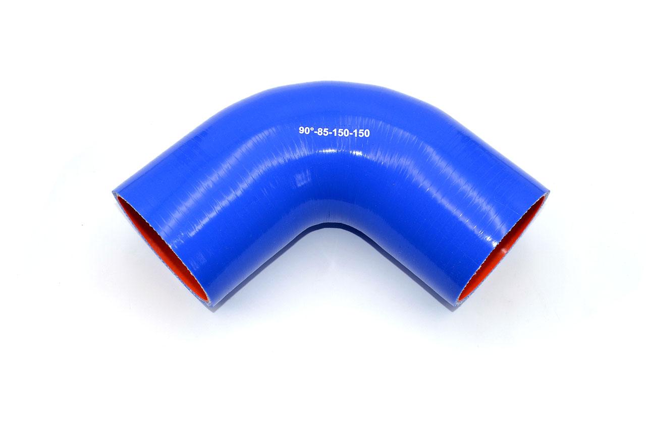 картинка Патрубок силиконовый угловой Ф 85 мм L 150х150 мм, 90 град от магазина Одежда+