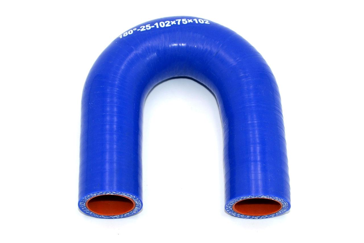 картинка Патрубок силиконовый U-образный Ф 25 мм L 102х75х102 мм, 180 град от магазина Одежда+