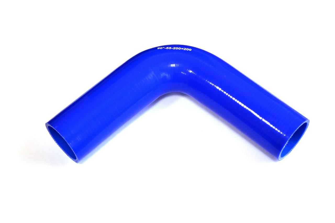 картинка Патрубок силиконовый угловой Ф 55 мм L 200х200 мм, 90 град от магазина Одежда+