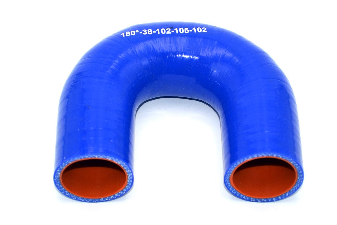 картинка Патрубок силиконовый U-образный Ф 38 мм L 102х105х102 мм, 180 град от магазина Одежда+