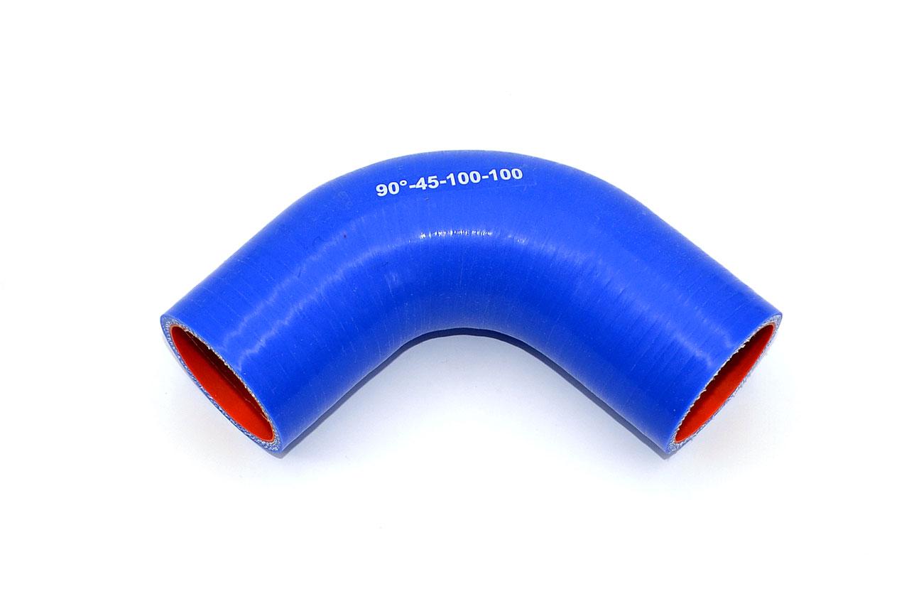 картинка Патрубок силиконовый угловой Ф 45 мм L 100х100 мм, 90 град от магазина Одежда+