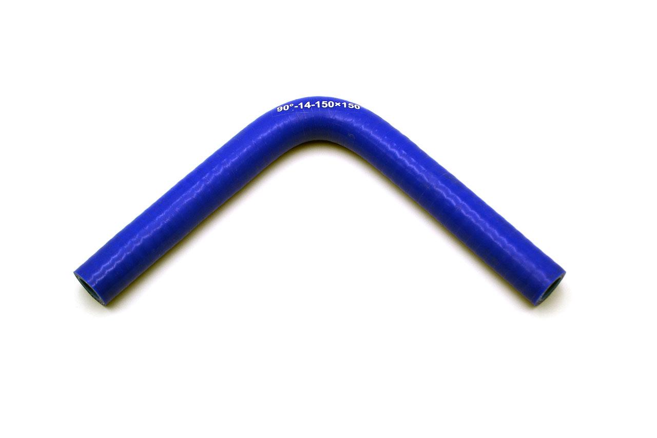 картинка Патрубок силиконовый угловой Ф 14 мм L 150х150 мм, 90 град от магазина Одежда+