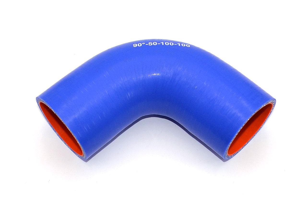 картинка Патрубок силиконовый угловой Ф 50 мм L 100х100 мм, 90 град от магазина Одежда+