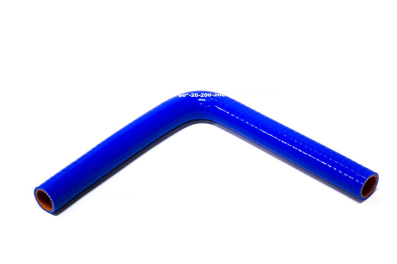картинка Патрубок силиконовый угловой Ф 20 мм L 200х200 мм, 90 град от магазина Одежда+
