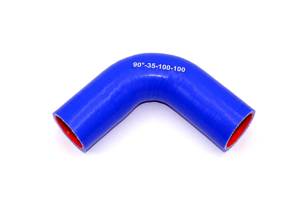 картинка Патрубок силиконовый угловой Ф 35 мм L 100х100 мм, 90 град от магазина Одежда+