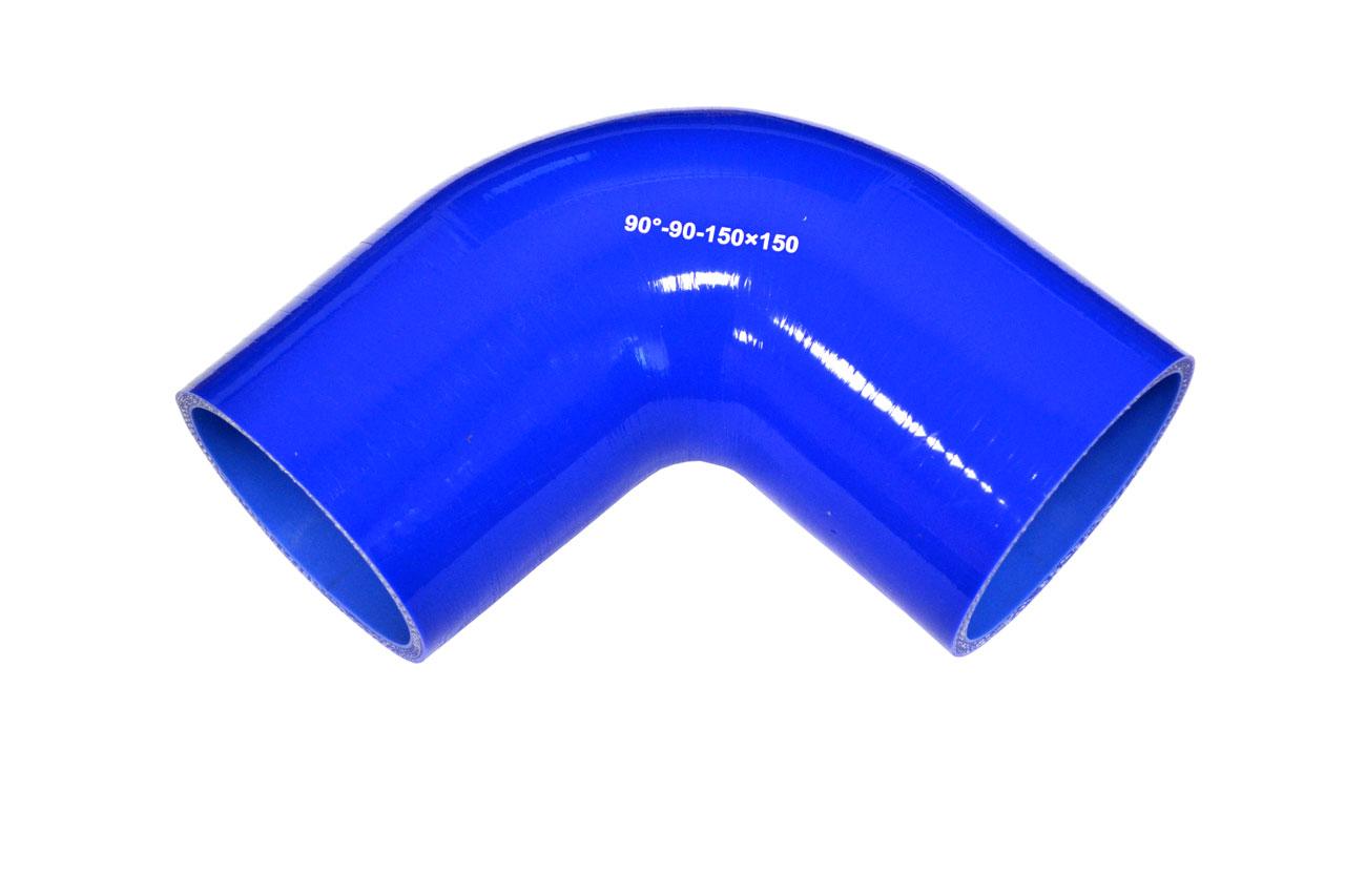 картинка Патрубок силиконовый угловой Ф 90 мм L 150х150 мм, 90 град от магазина Одежда+