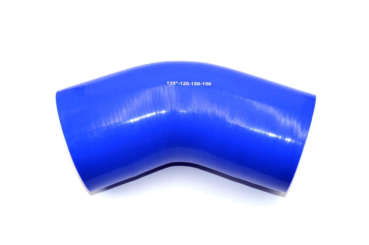 картинка Патрубок силиконовый угловой Ф 120 мм L 150х150 мм, 135 град от магазина Одежда+
