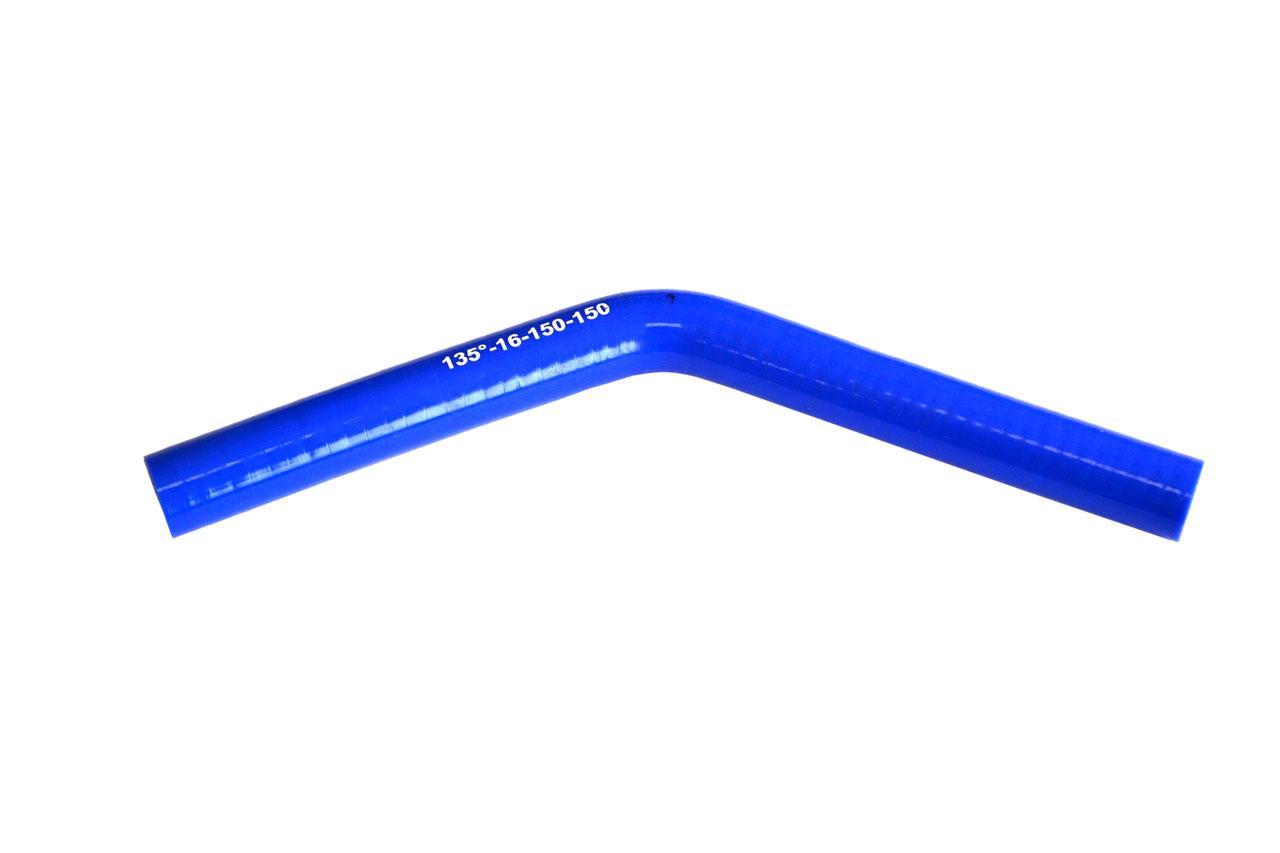 картинка Патрубок силиконовый угловой Ф 16 мм L 150х150 мм, 135 град от магазина Одежда+