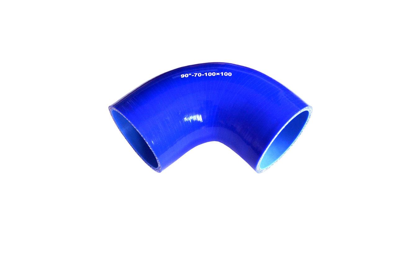 картинка Патрубок силиконовый угловой Ф 70 мм L 100х100 мм, 90 град от магазина Одежда+