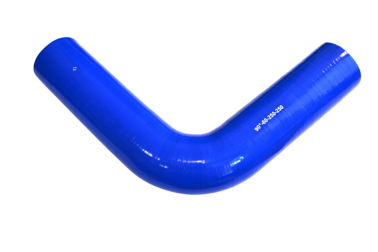 картинка Патрубок силиконовый угловой Ф 60 мм L 250х250 мм, 90 град от магазина Одежда+