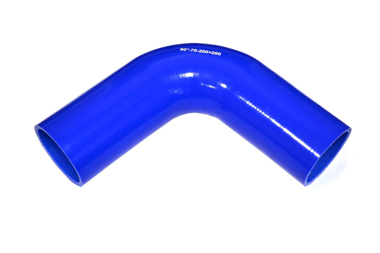 картинка Патрубок силиконовый угловой Ф 70 мм L 200х200 мм, 90 град от магазина Одежда+