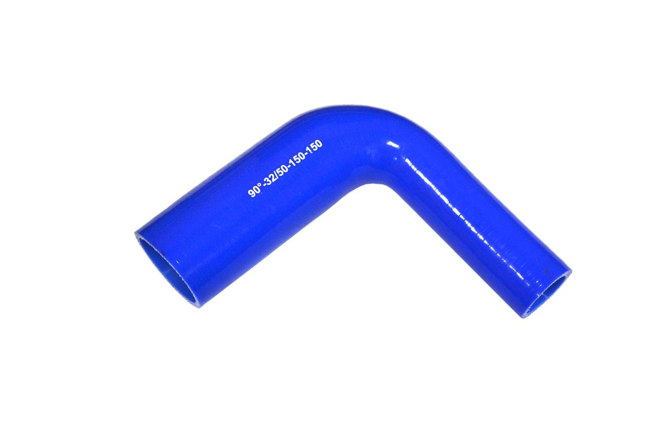 картинка Патрубок силиконовый угловой с переходом Ф 32х50 мм L 150х150 мм, 90 град от магазина Одежда+